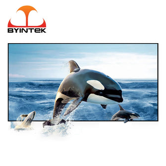 BYINTEK Projector Screen 72inch 84inch 100inch 120inch 130inch Reflective Fabric Projector Projection Screen Enhance Brightness - Multimedia Projectors