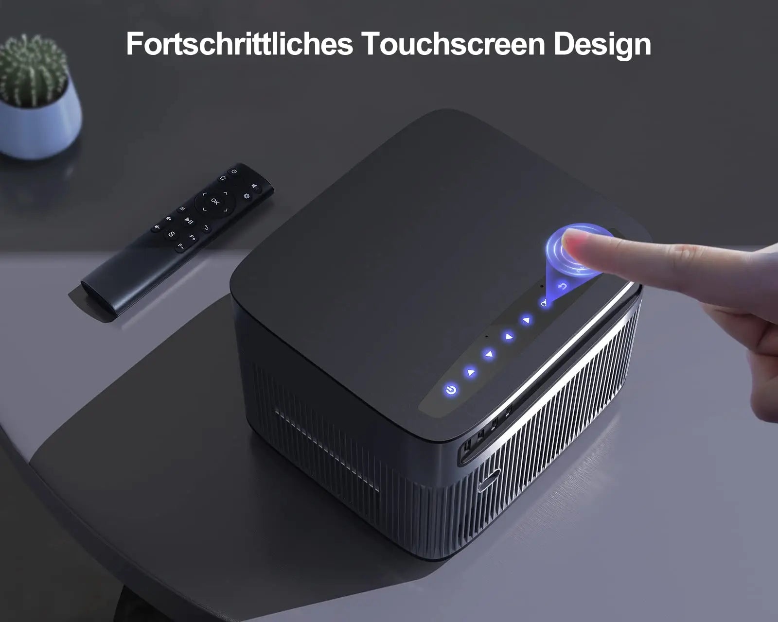 Wimius Projector Native 1080P Full HD 25000Lumens 4K Supported WIFI 6 Bluetooth Projector Autofocus Keystone Correction - Multimedia Projectors