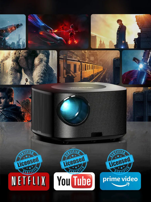 BYINTEK X30  Full HD 1080P Projector Licensed Netflix TV System Auto-focus Dolby Smart WIFI LCD LED Video Home Theater Projector - Multimedia Projectors