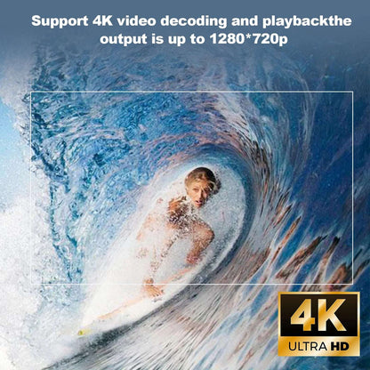 HONGTOP P30 Mini Projector Android 11 WiFi6 Support 4K 1080P Projector 2.4G&5G WiFi 1280*720P Smart Home Cinema Portable Projector