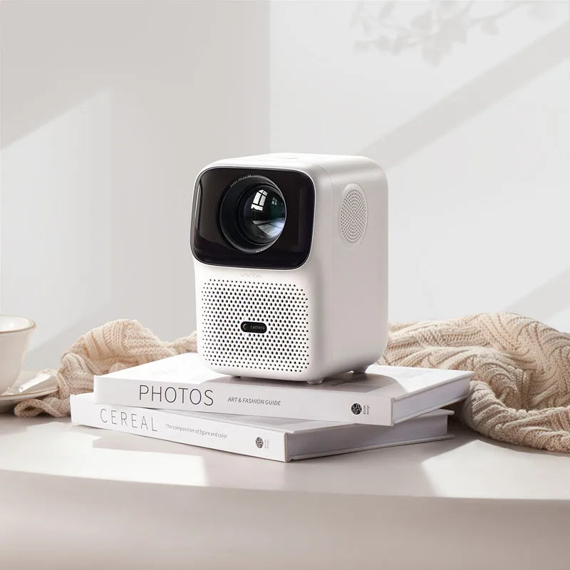 Wanbo T4 Projector 450 Ansilm HDR10+ 1920*1080P Mini Portable Projector Dual-Band Wifi 6 1GB+16GB Auto Focus Keystone Correction - Multimedia Projectors