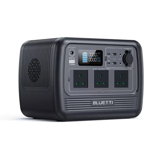 BLUETTI PS72 1000W 716Wh Portable Power Station Solar Generator for Road Trip - Multimedia Projectors