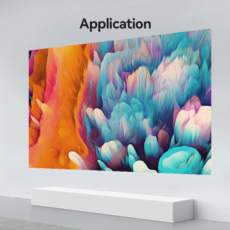 Wanbo 100 inch HD Anti-Light Curtain Projector Screen 16:9 Indoor Ultra View Portable Foldable 3D 4K Proyector Screen - Multimedia Projectors