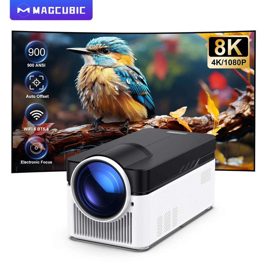 Magcubic HY450 Projector 900ANSI 8K 4K 1080P Ultra Short Throw Auto Offset Voice Assistant BT5.4 Allwinner H716 Electronic Focus