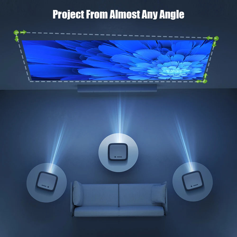 BYINTEK X25 Full HD Projector 1080P 4K Video 900Ansi  Auto Focus  WiFi Smart Android 9.0 LCD LED Video Home Theater Projectors - Multimedia Projectors