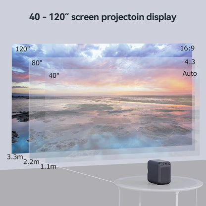 Wanbo TT Projector Netflix Certified 1080P Linux System Mini Projector, 650ANSI 4K Dolby Audio HDR10 Smart Home Theater Projetor - Multimedia Projectors