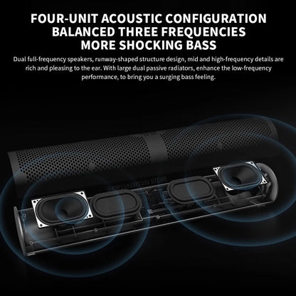 XIAOMI Redmi Desktop Speaker Four-Unit Two-Channel Stereo RGB Ambient Light Bluetooth 5.0 Built-in Microphone Knob Control - Multimedia Projectors