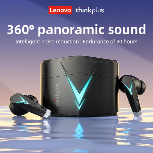 Lenovo thinkplus LP6 TWS Gaming Earbuds Noice Cancelling Wireless Earphone HIFI Music Bluetooth Headphones with Dual Mode Headset - Multimedia Projectors