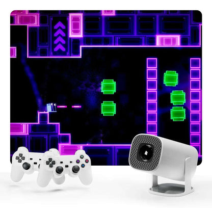 HONGTOP P30MAX  Android 11 Gaming Projector 64GB TF Card Wireless Gaming Controller Dual WIFI 1280*720P Home Theater Portable Projector