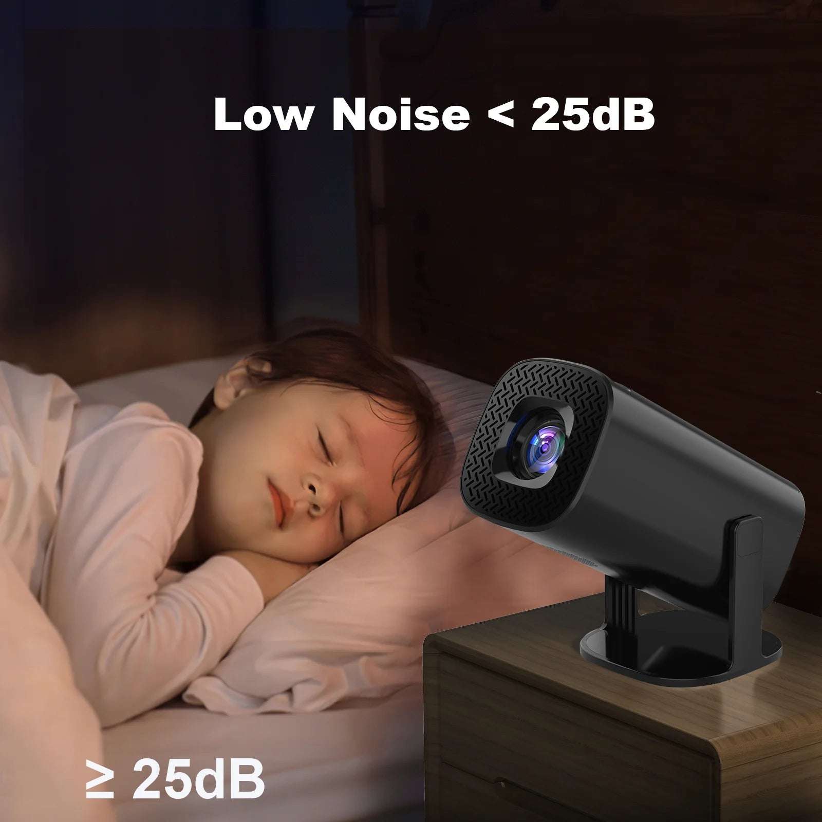 HONGTOP P30 Mini Projector Android 11 WiFi6 Support 4K 1080P Projector 2.4G&5G WiFi 1280*720P Smart Home Cinema Portable Projector