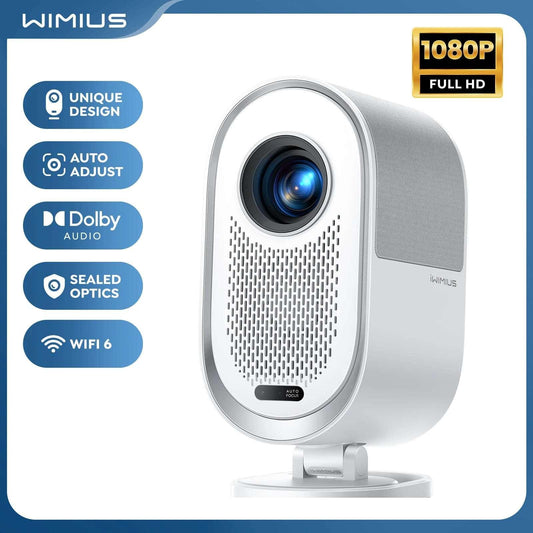 Wimius 4K Projector IWIMIUS 1080P Full HD 30000 Lumens Auto Focus/Keystone WIFI 6 Support Dolby Portable Home
 Theater Projectors mprojectors.com