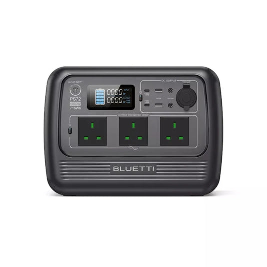 BLUETTI PS72 1000W 716Wh Portable Power Station Solar Generator for Road Trip - Multimedia Projectors