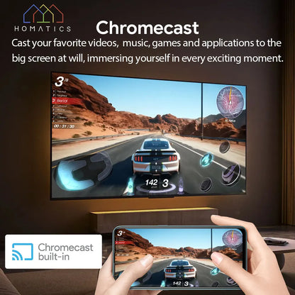 HOMATICS Box R 4K Plus TV Box AndroidTV 12 Netflix Google Certified Amlogic S905X4 4G32G Support DTS Dolby Audio AV1 Wifi6 BT5.0 - Multimedia Projectors