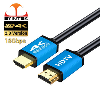 BYINTEK 1.5m 5FT  2.0 3D 4K HD Cable for 1080P Projector TV Quality Gold Plated Interface 19+1 Copper Cores - Multimedia Projectors