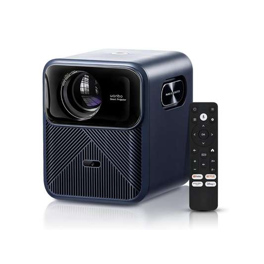 Wanbo Mozart 1 Pro Projector Android TV 11.0 Google Assistant Netflix 1080P DRM L1 Suppot 4K Beam Proyector 900Ansi Dual Wifi - MProjectors.com
