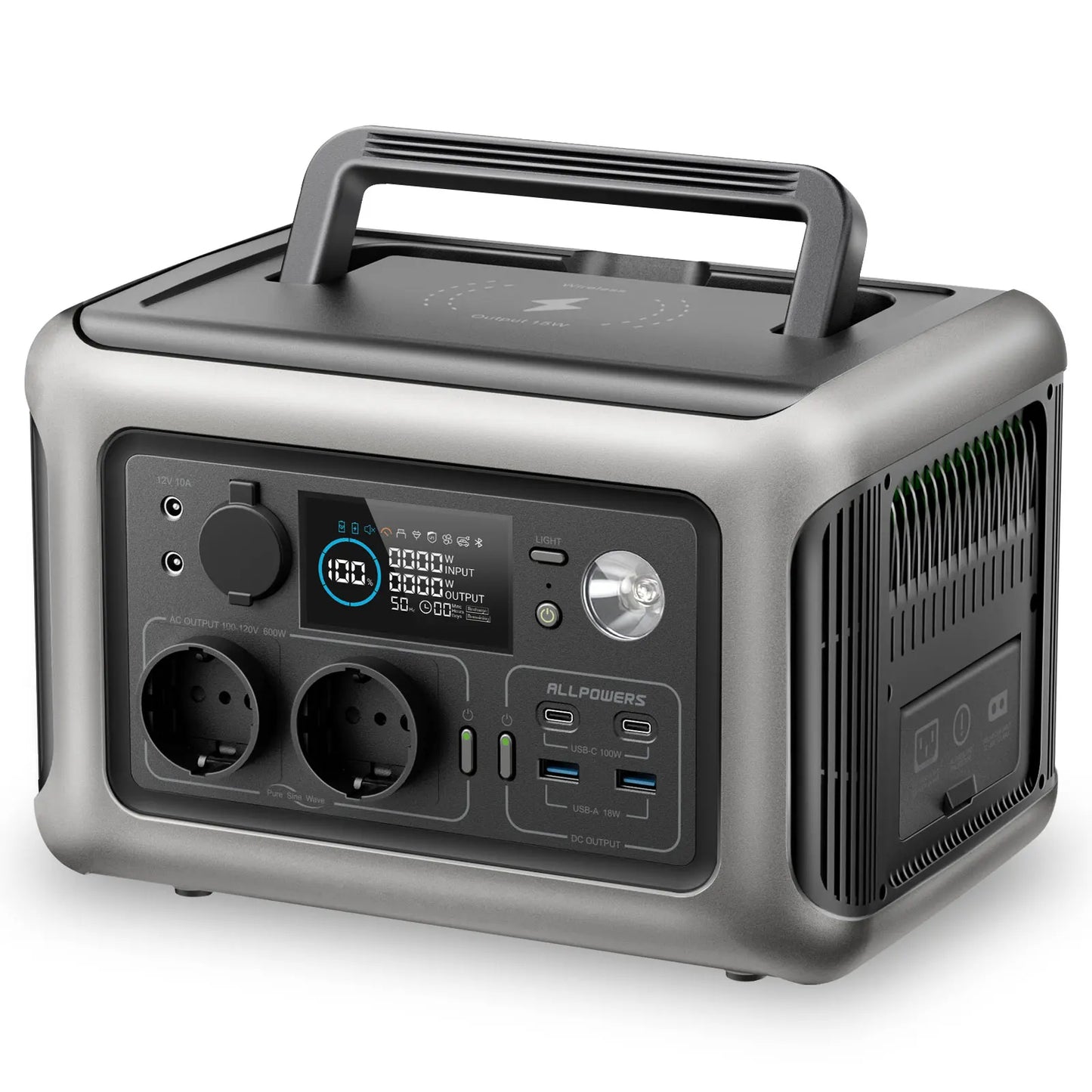 ALLPOWERS R600 Portable Generator 299Wh 600W Powerstation with AC Outlets LiFePO4 Battery for Home Tents Outdoor RV Camping - Multimedia Projectors